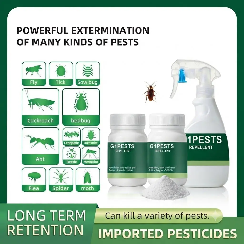 Pet & Family Friendly Pest Control Solutions Kit, Indoor-Outdoor Insect Prevention, Roach-Control for Spiders, Ants, Bed Bugs & 40+ Common Household Pests, Makes 1 Gal Usable Spray Mix