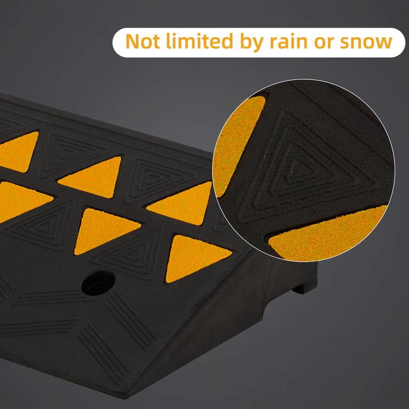 Heavy Duty Rubber Curb Ramp Set – 4