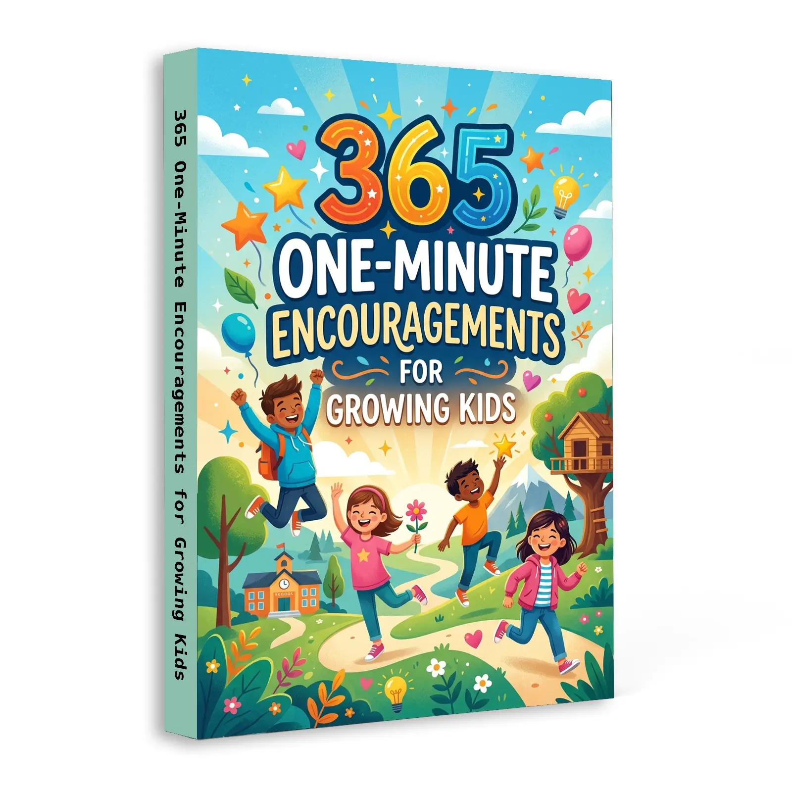 Parenting Book for Kids, 365 Daily Encouragements, One-Minute Positive Affirmations for Confidence, Self-Esteem & Growth Mindset
