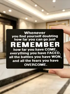 1 Inspirational Card – “Remember, you’ve faced battles and emerged victorious” – Perfect for: those in need of comfort, those recovering from surgery, those overcoming addiction, cancer survivors, an ideal Christmas gift, an inspirational gift