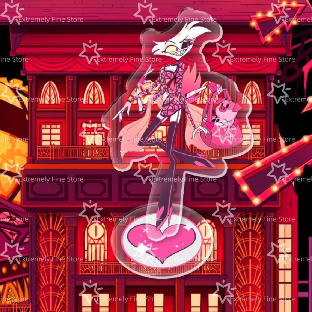 Hazbin Hotel Anime Figure Acrylic Stand Model Plate Alastor Desk Decor Standing Sign Game Fans Gift Ornaments Stand Model