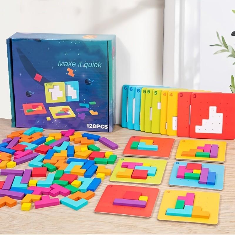 Wooden Brain Teaser Puzzle Blocks