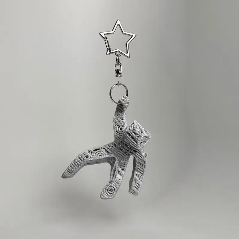 1pc 3D Printed Xenon Rock Figure, Project Hail Mary Grace Sculpture Keychain Pendant, Cool Keychains, Gift for Movie Lovers, Die-Hard Fans and Birthday Present, Multiple Color Options