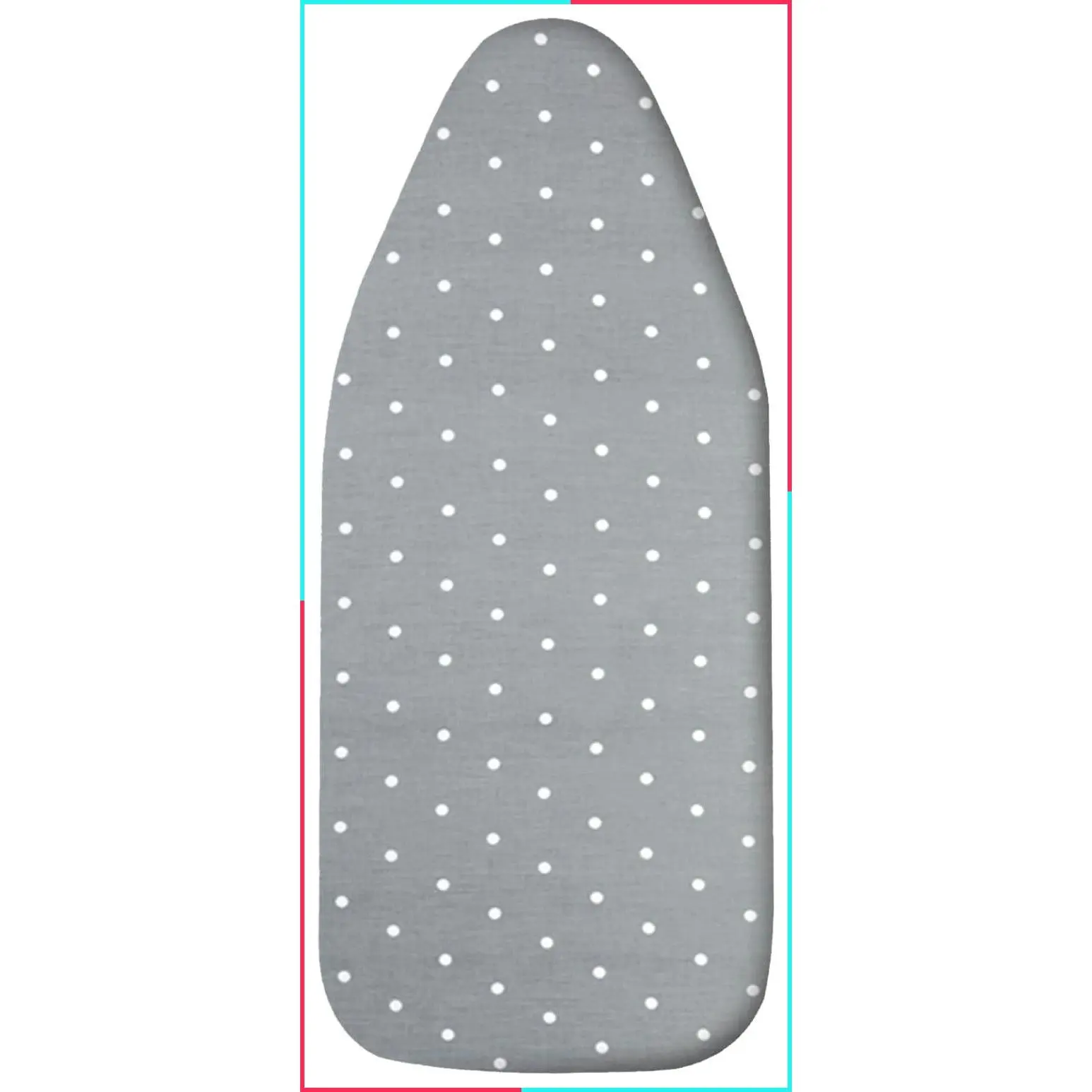Scorch Resistant Tabletop Ironing Board Cover with Padding, Heat Reflective Heavy Duty Pad, 12.5"x32", Gray Dot