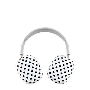 Polka Dot Black and White AirPod Max Headphone Cover - Durable, Scratch-Resistant Audio Accessory for Headphones with Cute Pastel Multicolor Trendy Design