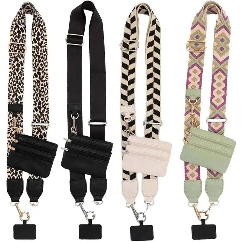 Clip & Go Crossbody Phone Holder Lanyard with Built-In Zipper Wallet Pouch, Adjustable Length Heavy-Duty Strap Charm, Dust Plug Charm, Spinosaurus Ring - Thoughtful Mothers' Gift for Roller Coasters, Outdoor Use (Fits All Android charms dust plug