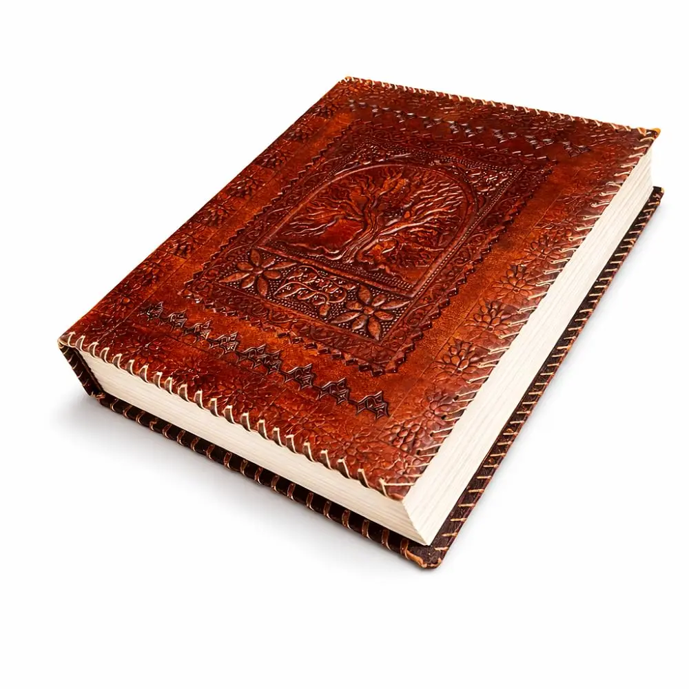 Leather Shop 600 Pages Massive Leather Journal | Tree Of Life Journal | Big Leather Sketchbook |  Journal | Leather Grimoire | Leather Notebook| Book Of Shadows | Writing Leather Notebook 10 X 13 Inches