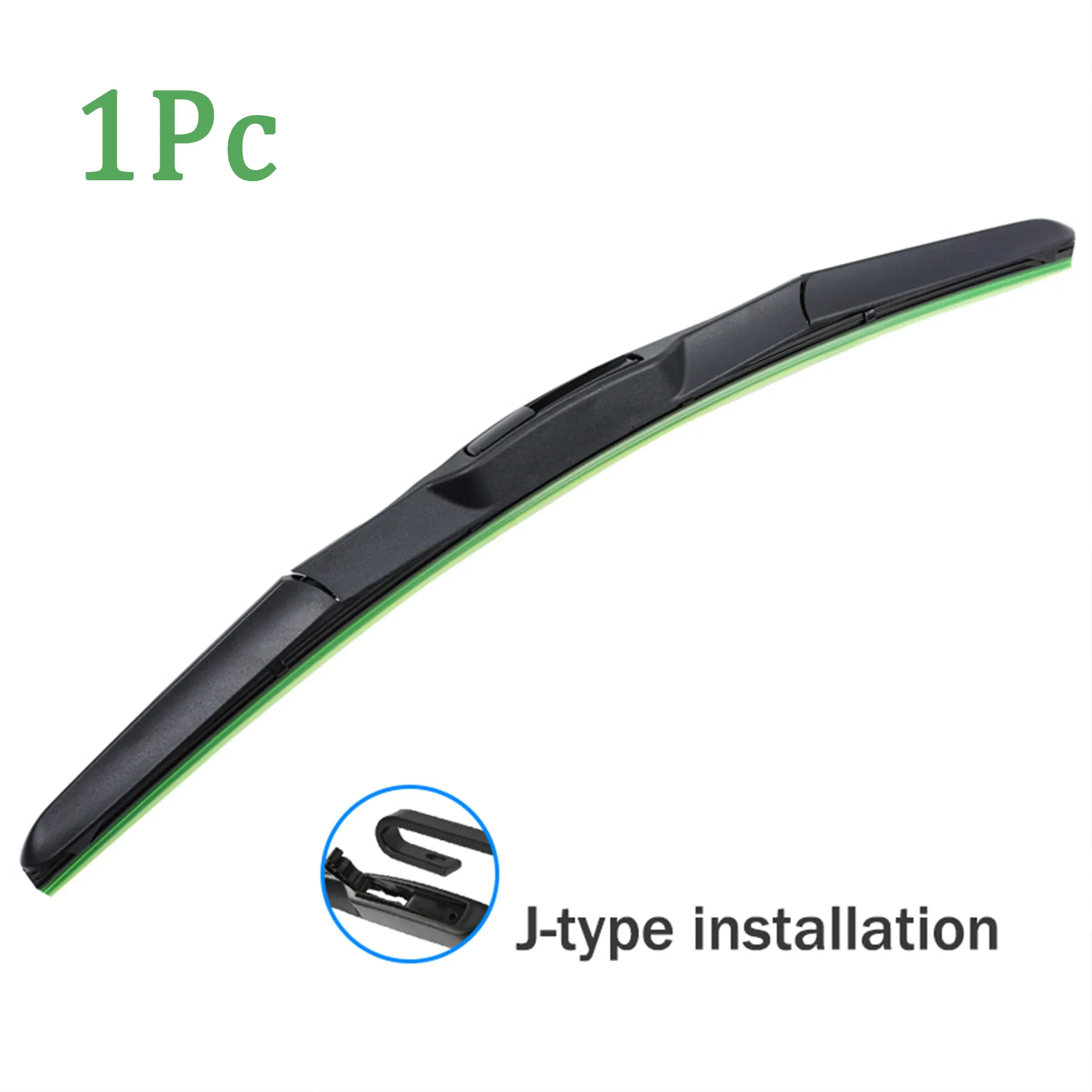 1pc All Season Windshield Wiper Blades, J-Hook Type, Quiet Clean Wiping, Oem Standard Car Replacement Wipers, Durable & Reliable