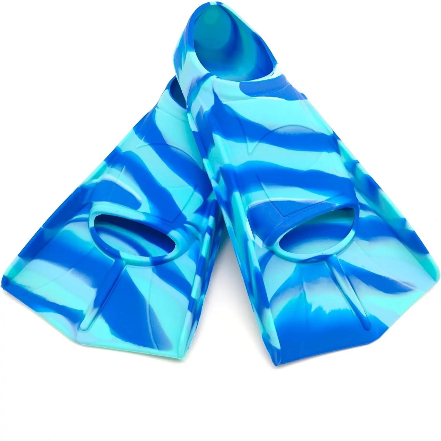 Comfortable Silicone Swimming Training Fins Flippers for Swimming and Diving, Suitable for Kids Girls Boys and Adults