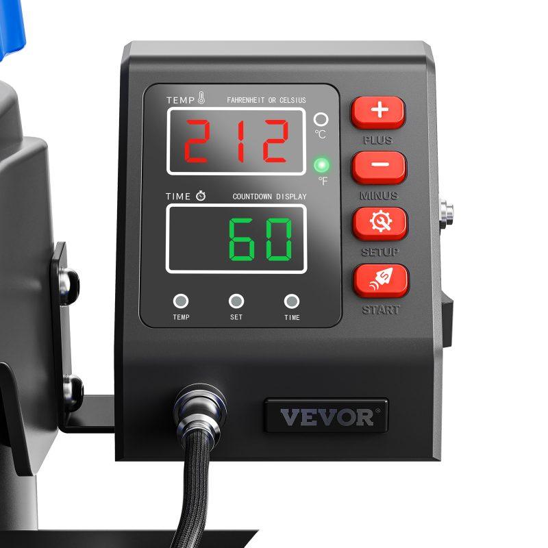 VEVOR Heat Press, 5 in 1 Heat Press 12x15 Machine Machine, Digital Precise Temperature Control, Clamshell Sublimation Transfer Printer Fast Heat-up, Vinyl Heat Press for Mug Cup T-Shirt Plate, 900W VEVOR Heat Press, 5 in 1 Heat Press 12x15 Machine Machine, Digital Precise Temperature Control, Clamshell Sublimation Transfer Printer Fast Heat-up, Vinyl Heat Press for Mug Cup T-Shirt Plate, 900W