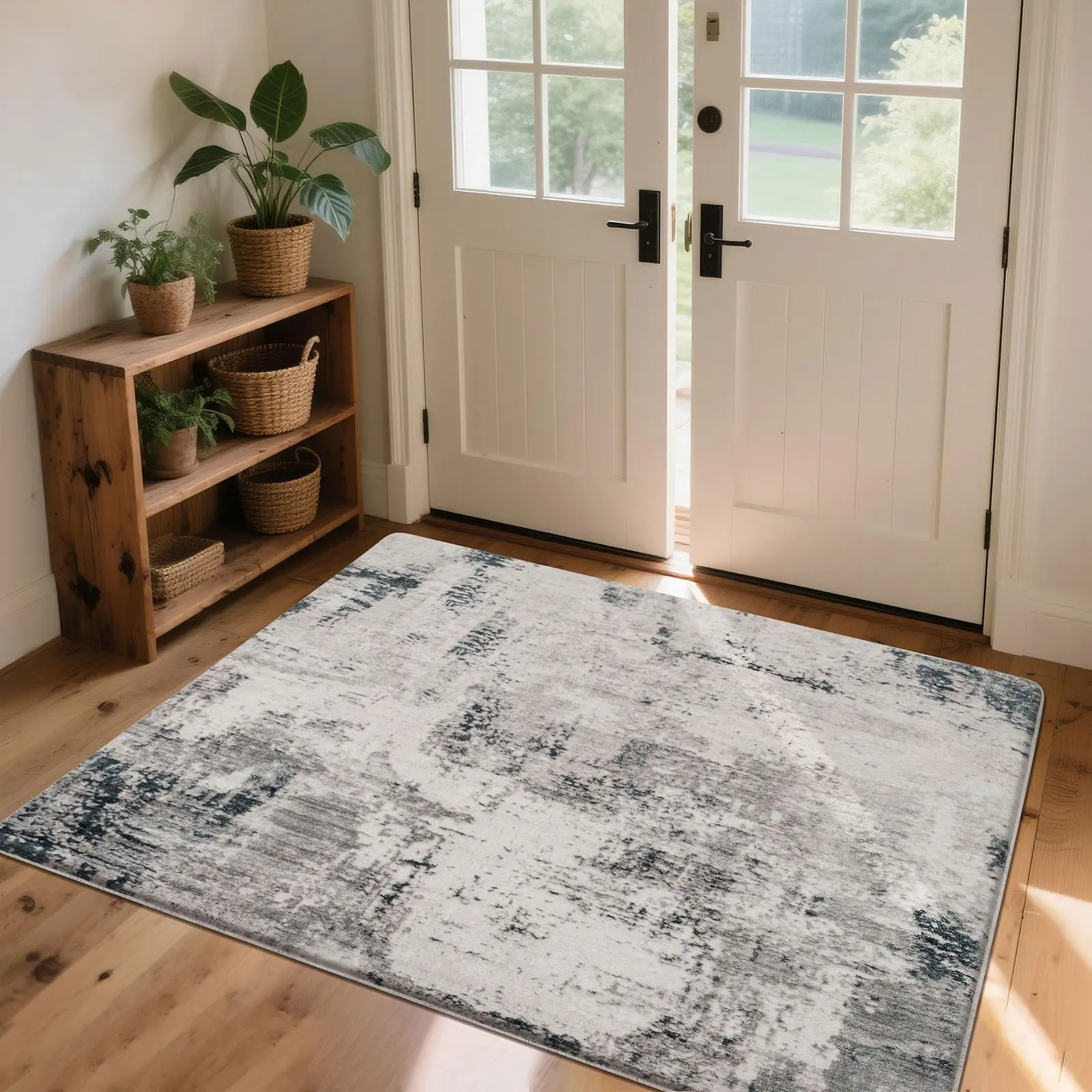 Modern Non-Slip Washable Carpet Rug, Living Room Bedroom Decoration, Holiday Gift, Seasonal Essential, Classic Style, Indoor Area Rugs, Home Decor Rugs