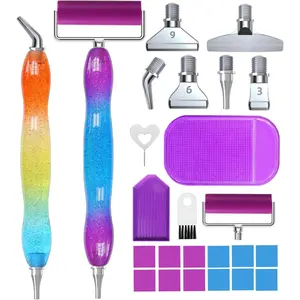 25 count Threaded  Art Tools, 40% Thicker  Painting Pen Anti-Loosen (2xGradient Pen Set)