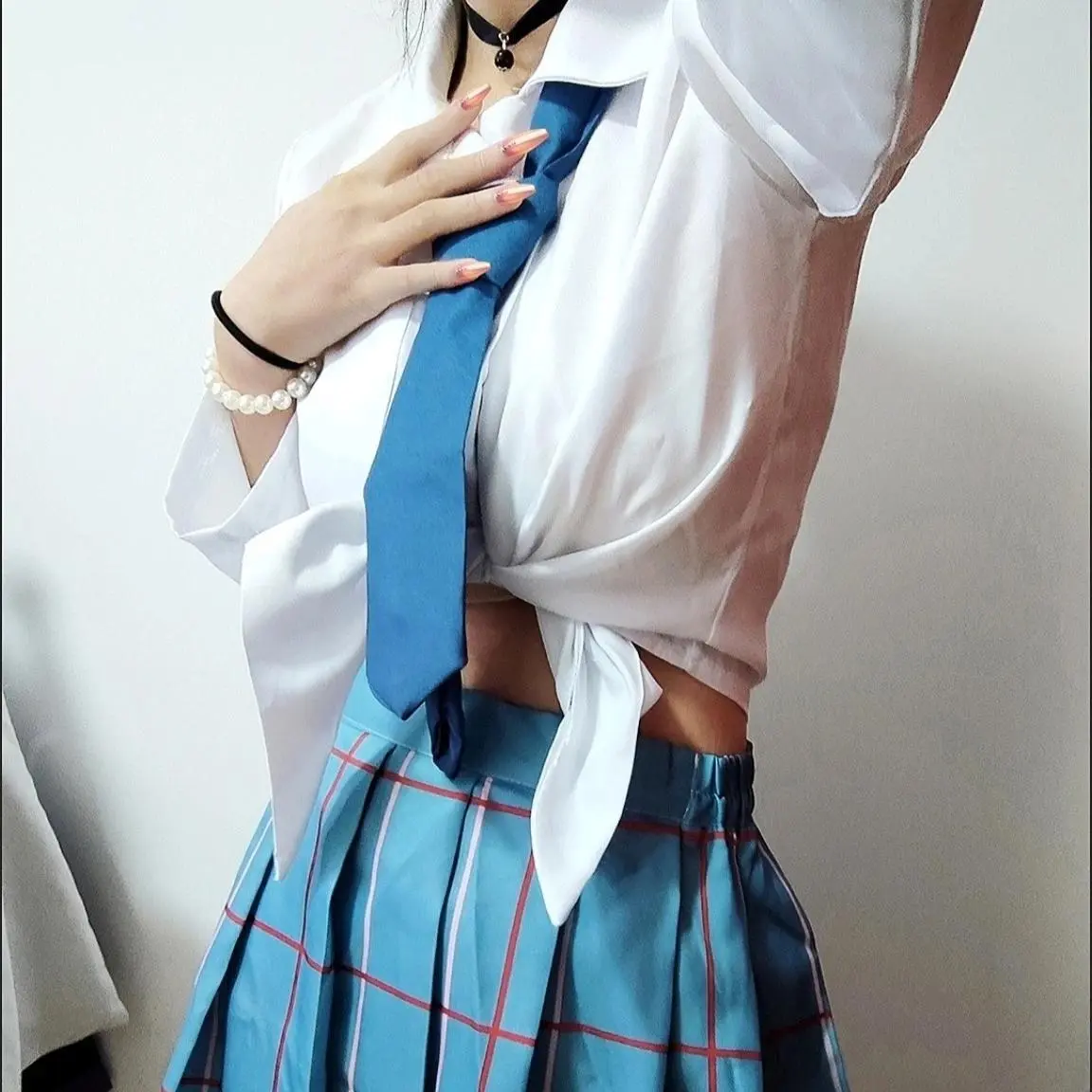 Kitagawa Marin Cosplay Anime My Dress Up Darling Kitagawa Marin Cosplay Costume Dress School Uniform Wig Suit Plus Size Women