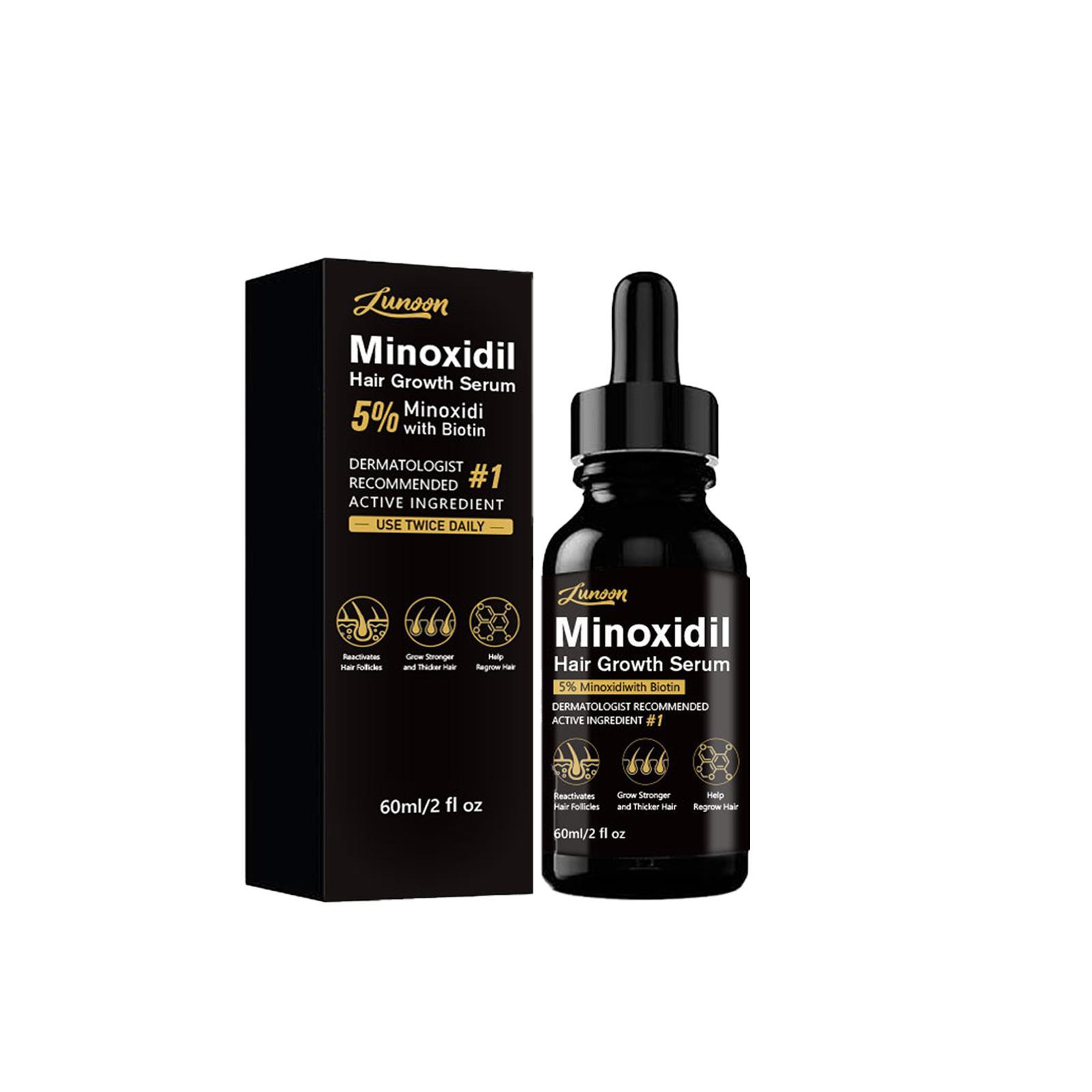 5% Minoxidil Serum, 1 Box/2 Boxes Hair Strengthening Serum, Strengthens Hair, Scalp Treatment Serum, Hair Regrowth Serum, Thicker Looking Hair, Scalp Care Product for Men & Women, Hair Care Product for Daily Use, Haircare