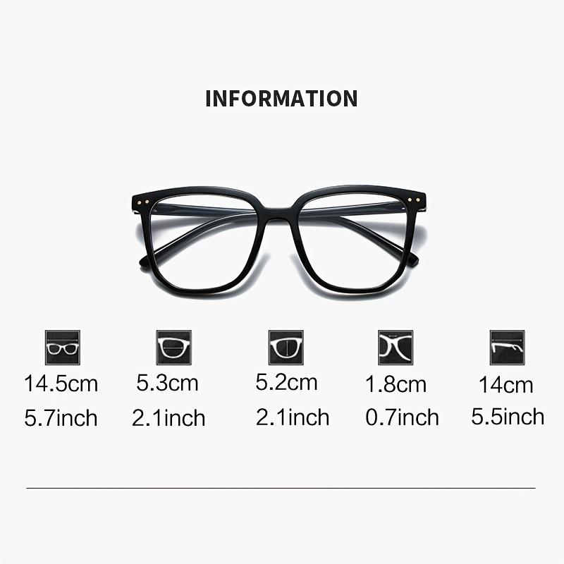 Blue Light Blocking Fashion Glasses for Adults - Oval Plastic Elegant Non-Prescription Protective Eyewear, Statement Frame Glasses to Decrease Eye Fatigue, Ideal for Computer/Gaming Use (1pc Fashion Accessory)