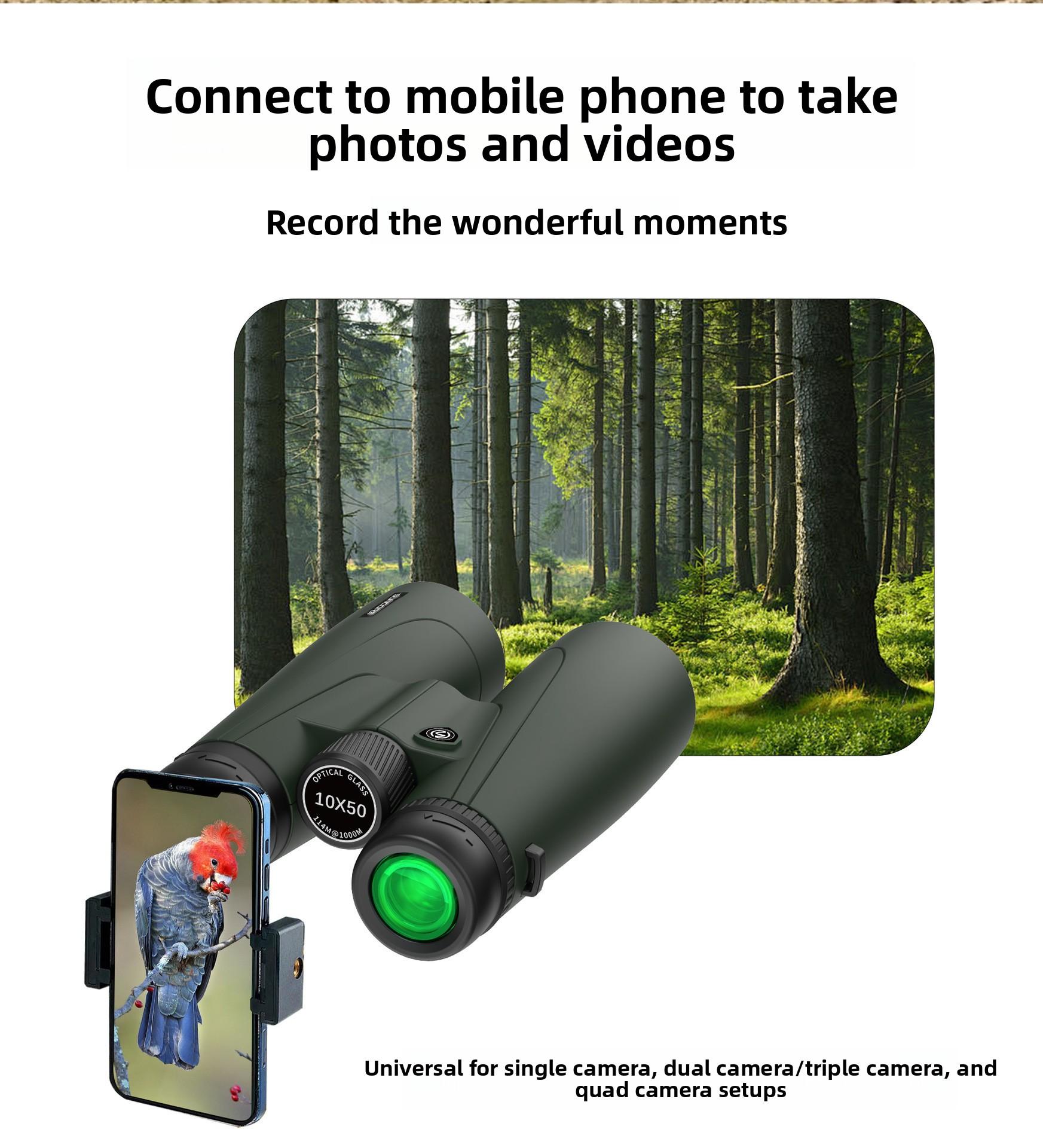 15x52 UHD Binoculars HighWeekly Deals Magnification for Bird Watching & Distant Details23mm Large Eyepieces BAK4 Prism for Low LightNature Lovers Telescopic Hiking Essentials