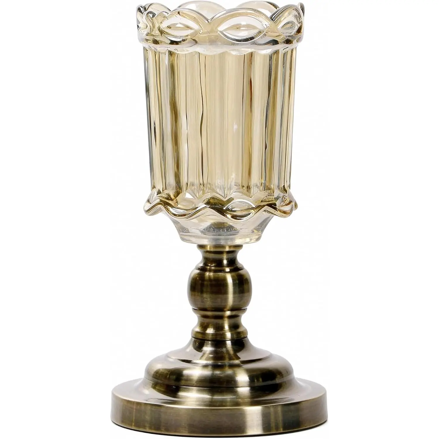 Antique Bronze-Brass Metal Decorative Vase - Vintage Victorian English Cottage, French Country Home Decor Piece for Traditional Old Money Nancy Meyers Style Interiors, Decorative Vases