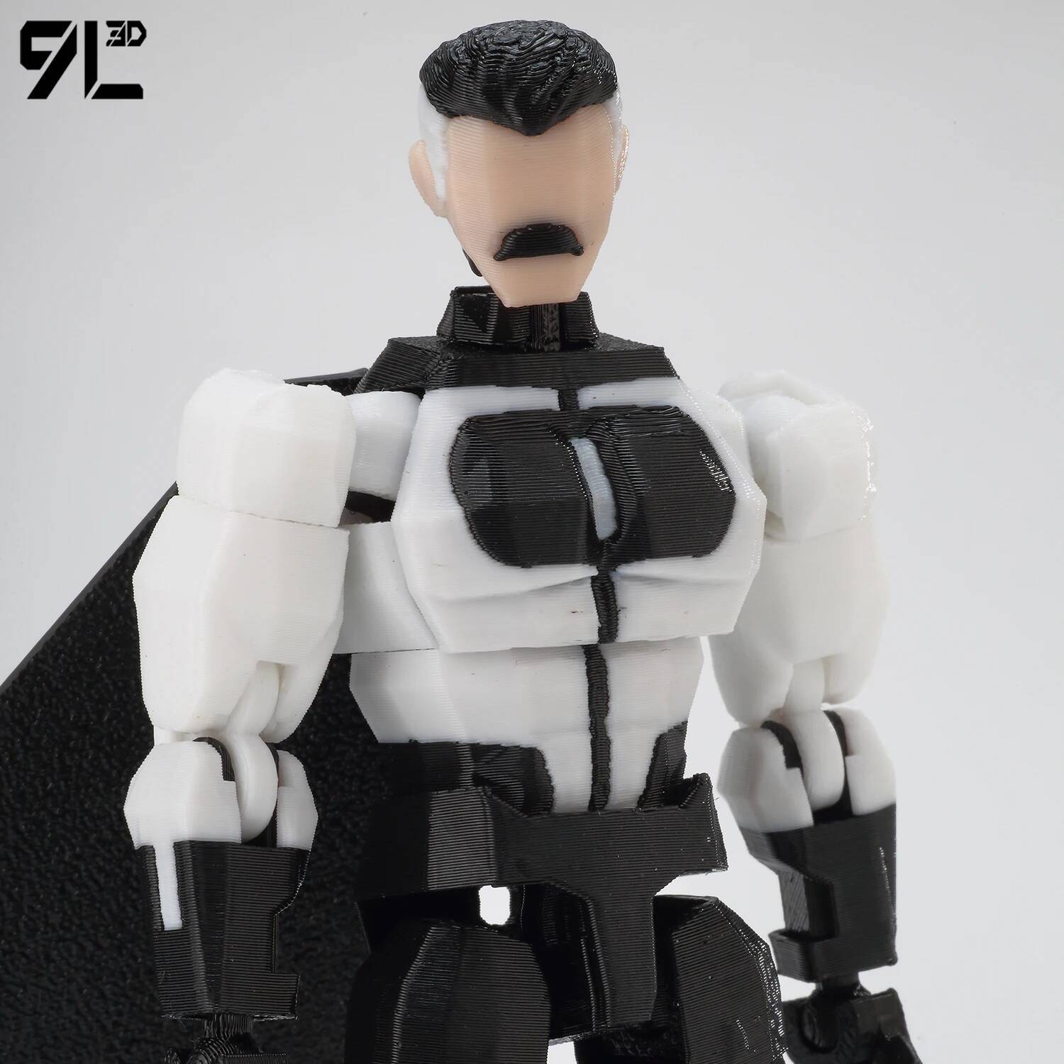9L 3D Dummy13 Lucky13 Titan13 T13 Invincible Black And White Color Scheme Omni-Man Anime Multi-Jointed Toys Action Figures Gifts 9L 3D Dummy13 Lucky13 Titan13 T13 Invincible Black And White Color Scheme Omni-Man Anime Multi-Jointed Toys Action Figures Gifts