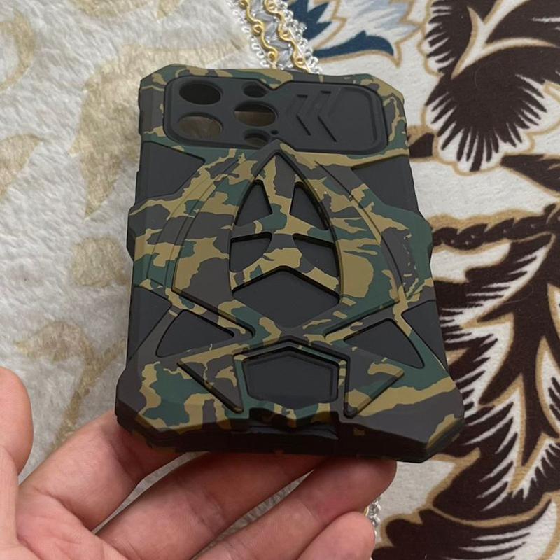 for IPhone 17 16 15 14 13 Pro Max 12 Xs 11 8 Plus Case XR SE3 SE2 Mini 7 Drop Triple Protection Phone Case Ultra-Durable Aluminum Alloy Camouflage Shockproof