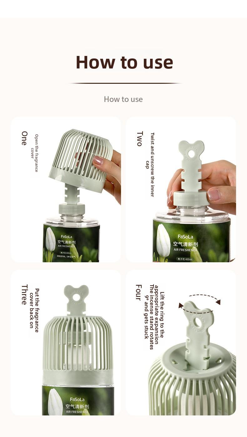 FaSoLa Air Freshener Long-Lasting Fragrance for Bedroom, Toilet, Bathroom, Aromatherapy Deodorizer, Odor Eliminating Scent