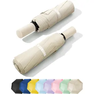 Automatic Travel Umbrellas for Rain - Portable & Compact Umbrella for Backpack, , UV Umbrellas for Sun Protection, Windproof Folding Small Umbrella in Macaron for , Women, Colorful