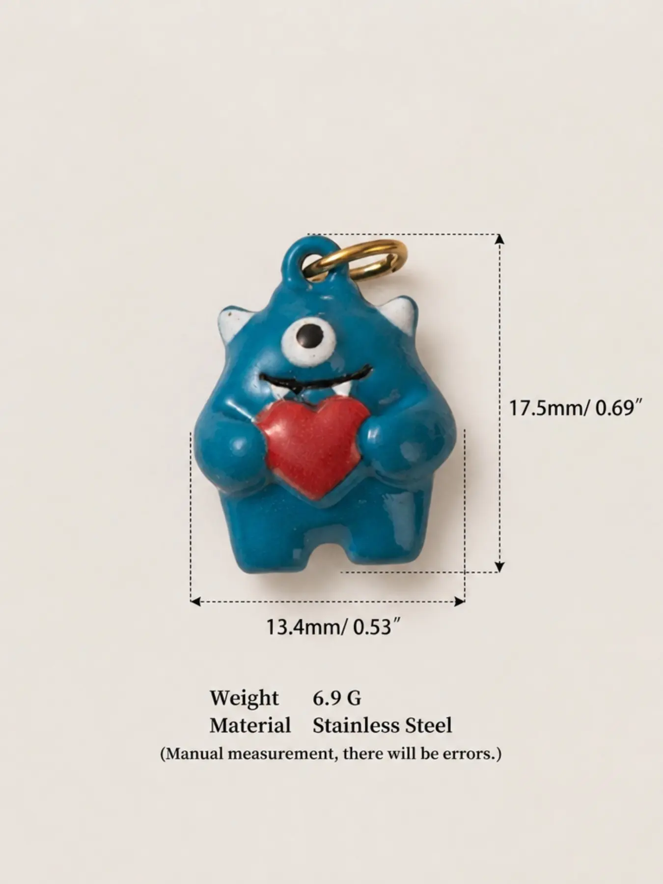 Cute Colorful Oil Drop Pendant, Heart Star Donut Cow One-Eyed Monster Penguin Charms, DIY Jewelry Bag Keychain Accessories, Birthday Gift