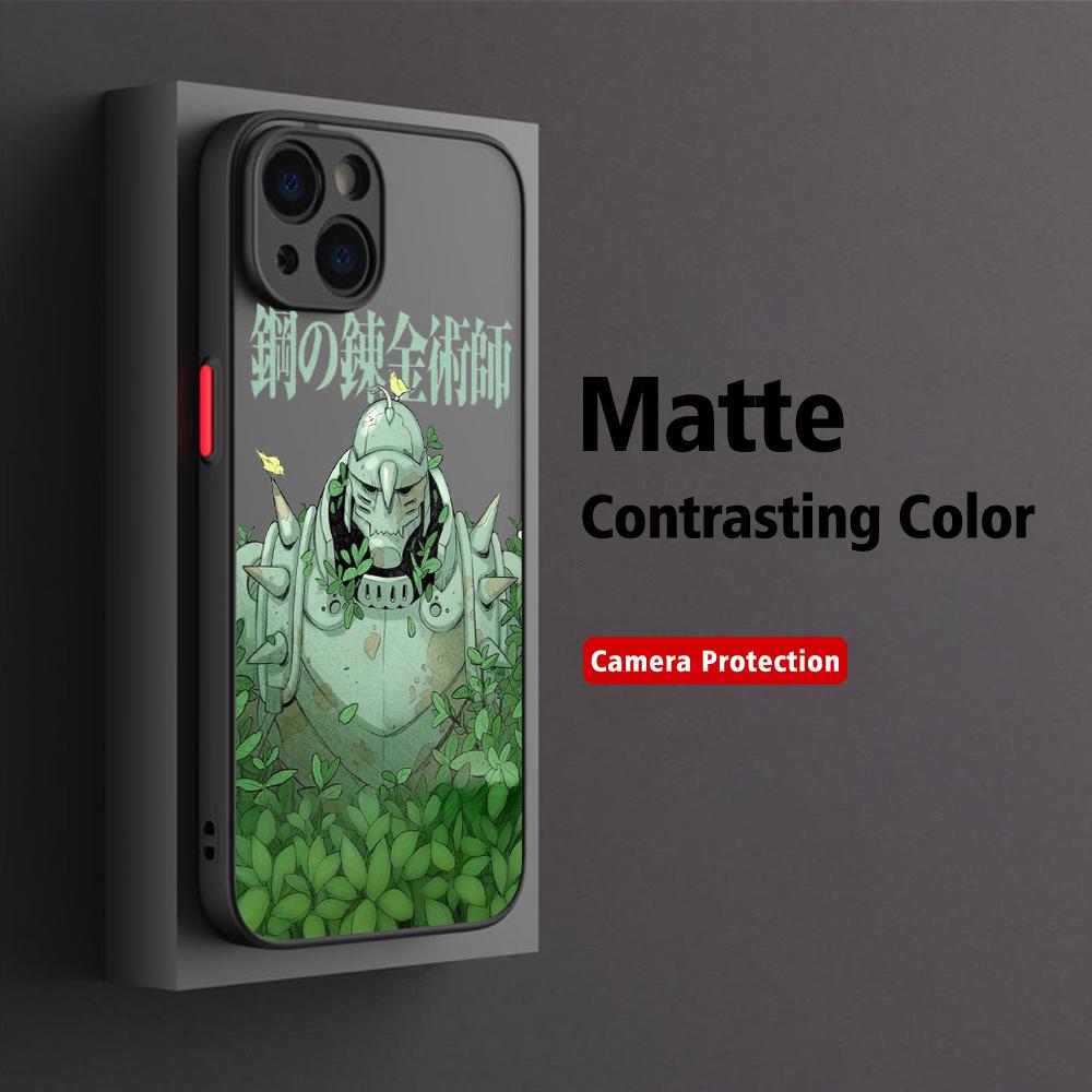 Anime Fullmetal Alchemist Phone Case For iPhone 17 16 15 14 13 12 11 Pro Max X XR XSMax  Plus Matte Transparent Back Cover