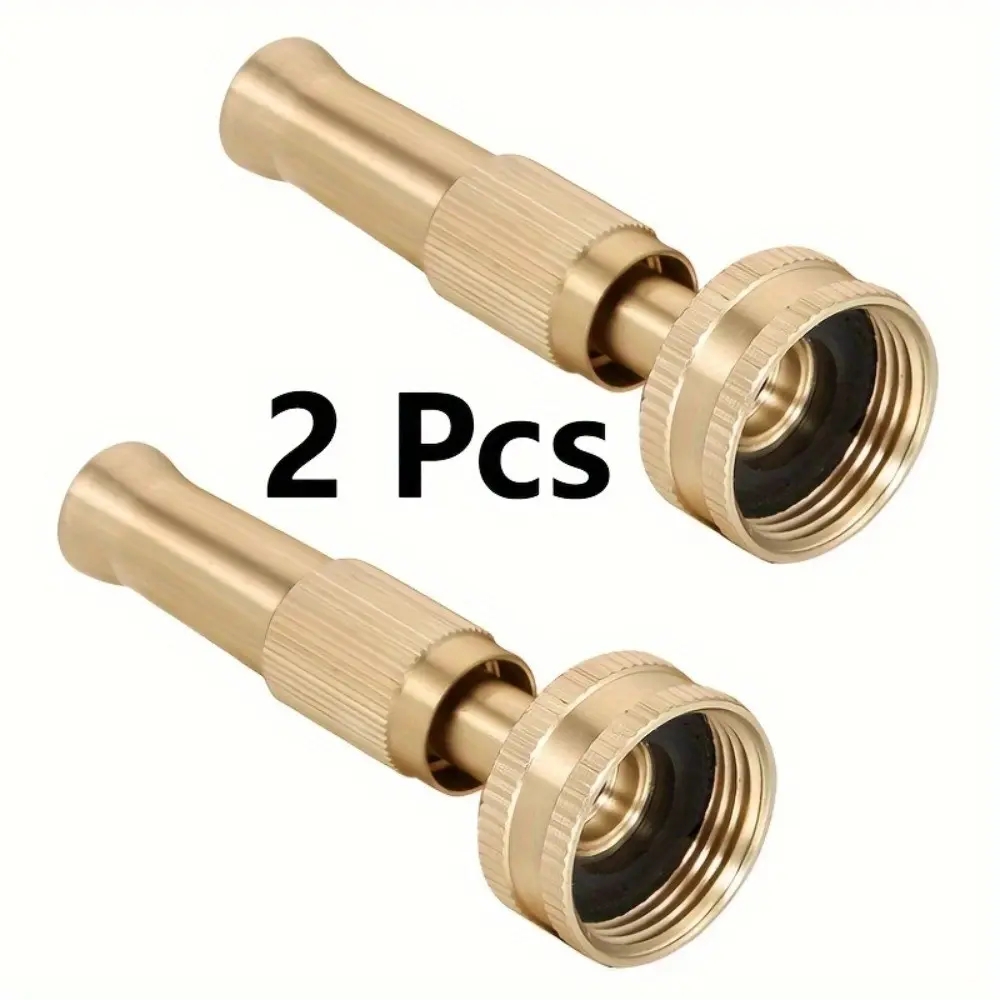 2 High-Pressure Water Gun Nozzles, Adjustable Turbo Nozzle, Adjustable Spray Nozzle, 3/8 Inch Threaded Connector, Ergonomic Non-Slip Handle, Car Wash, Lawn Irrigation Tools