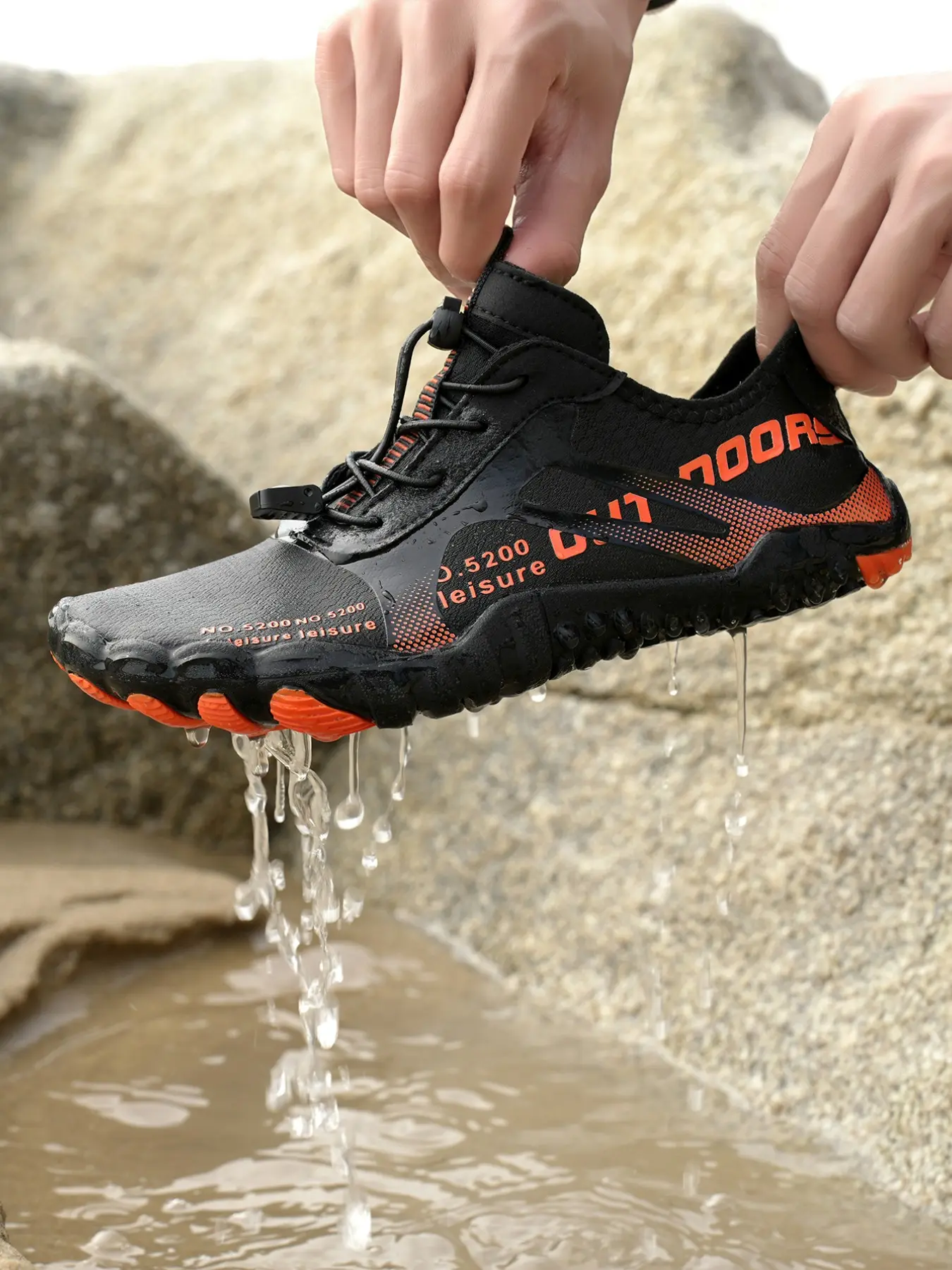 Unisex Sporty Water Shoes, Quick Drying Swimming Shoes, Beach Swimming Shoes, Outdoor Sports Shoes for Swimming Pool, Boating, Surfing, Diving