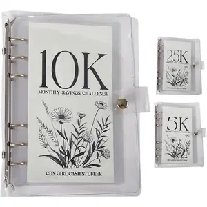 12-Month Envelopes  Saving  Binder,Budget Binder With  Envelopes,12 Month Savings , Saving Binder,Savings Binder,Easy and Funny Way to Save 2.5K/5K/10K Dollars (10k)