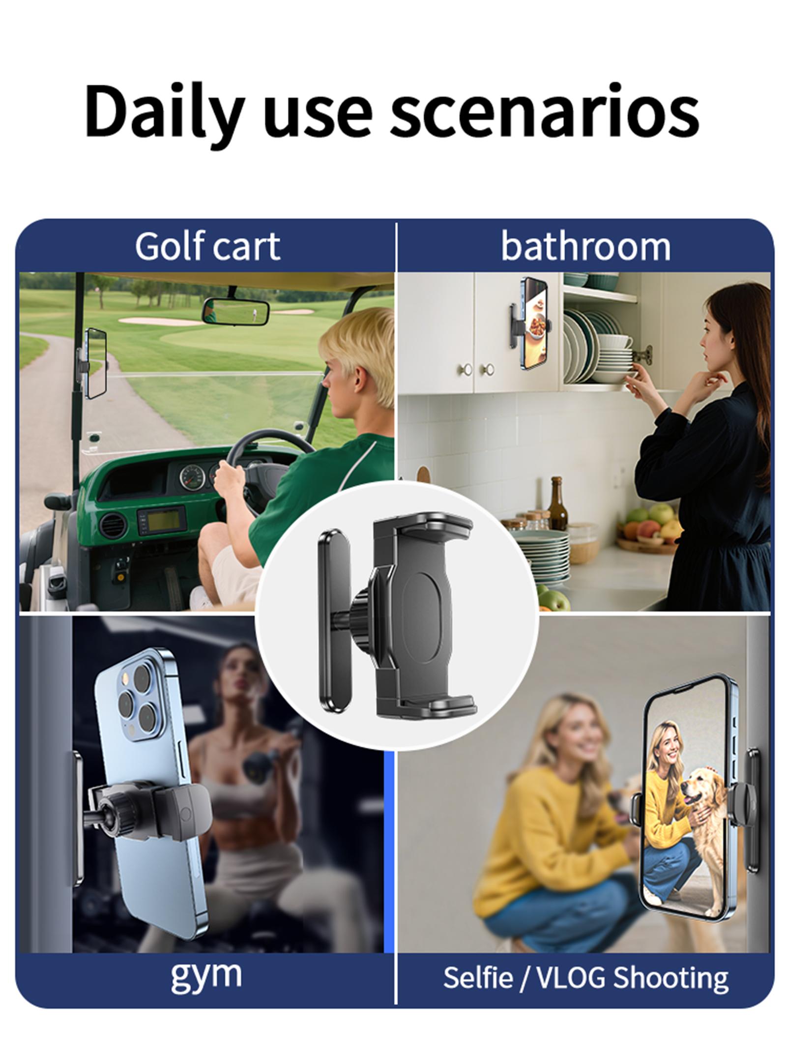 Magnetic Sports Phone Holder Treadmill Gym Locomotive Fuel Tank Kitchen Bathroom Outdoor Phone Holder