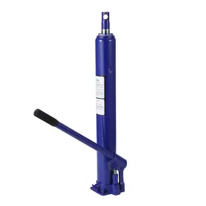 8-Ton Single-Pump Long Ram Hydraulic Jack, Flat Base, Cast Steel, for Engine Hoist and Shop Crane