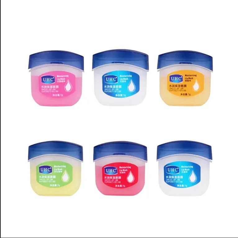 Lip Gloss 6PCs Pure Vaseline Lip Balm Moisturizing Lipstick Base Moisturizer Makeup Balm Anti-Cracking Lip Care Petroleum Jelly