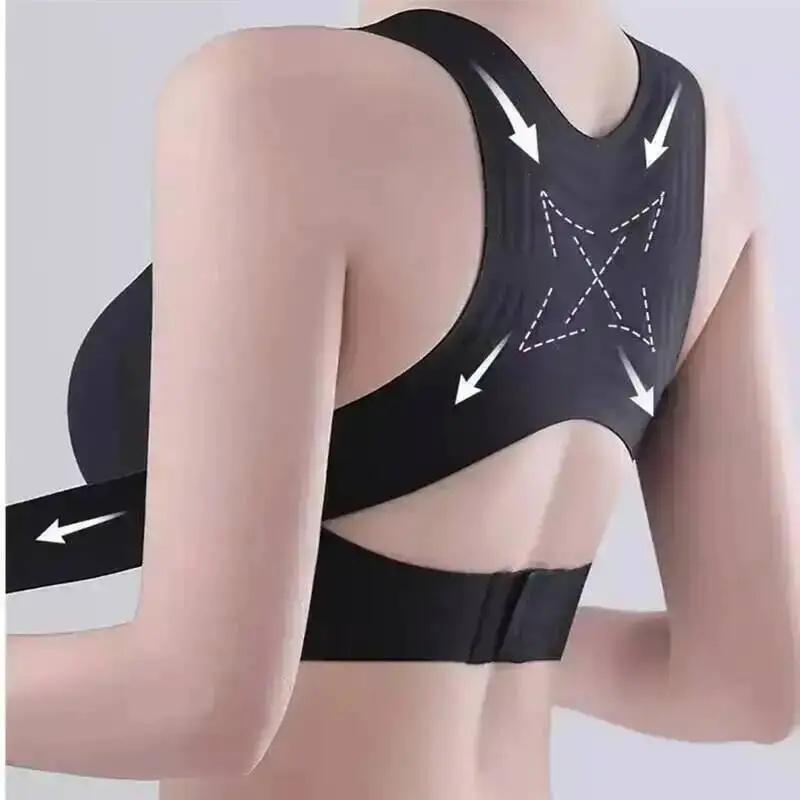 Shaping Posture Corrector Push-up Bra Women Seamless Wireless Underwear Front Button Bra Back Support Underwire Sport Bra Yoga