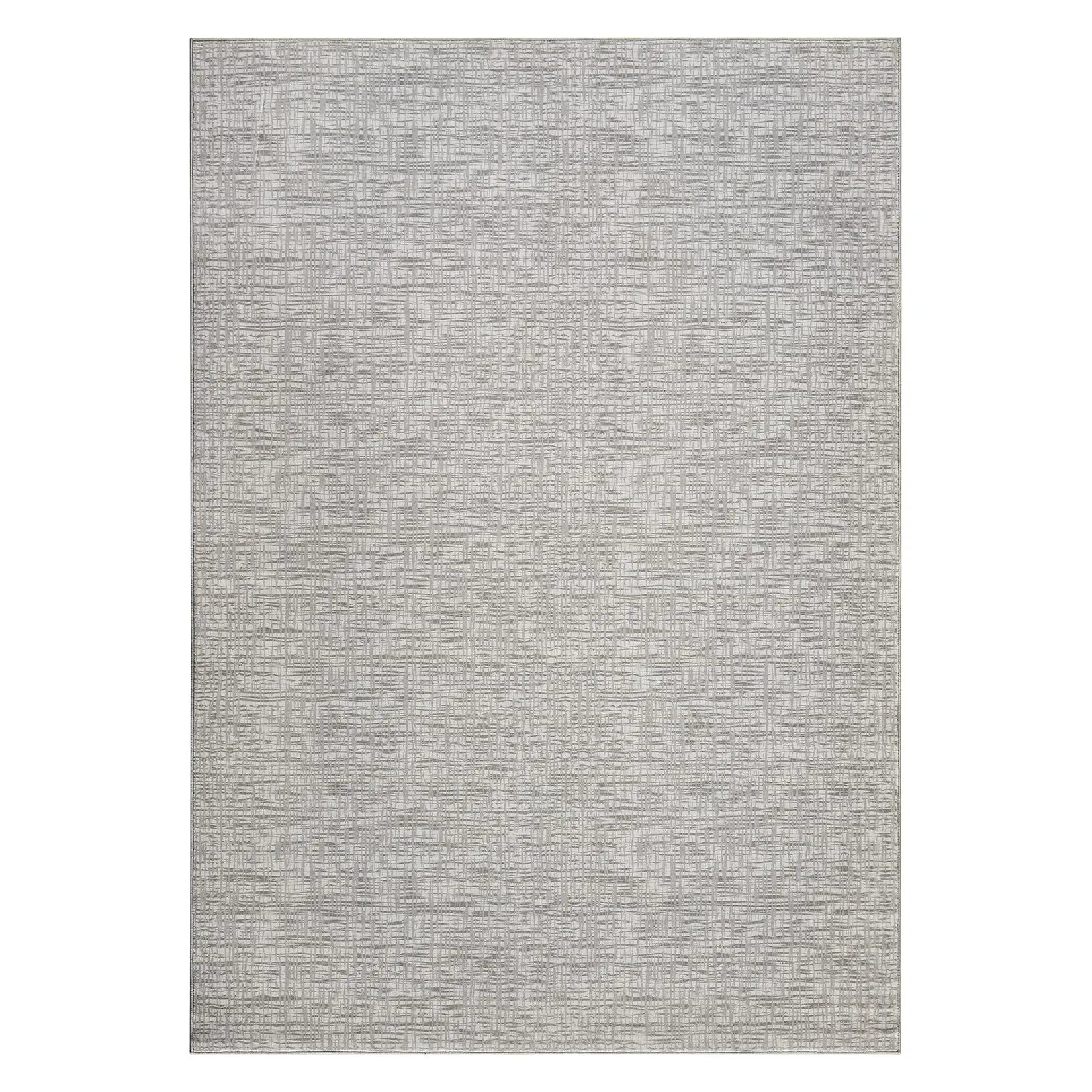 Garvee Modern Stripe Area Rug 10'x13' for Living Room, Bedroom, Office - Low Pile, Ultra-Thin, Non-Skid, Washable Grey Carpet
