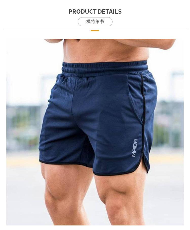 Men's Muscle Shorts, Breathable Quick Dry Running Shorts, Summer Lightweight Training Quarter Shorts, Sports Fitness Bottoms