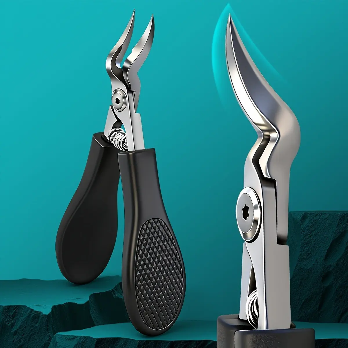2pcs Ingrown Toenail Clipper and Beak Pliers Nail File Set, Specialized Ingrown Toenail Foot Care Tool. Stainless Steel Precision-ground Blades Are Sharp, Wear-resistant, and Rust-resistant. The Beak-shaped Design Allows Deep Access to Ingrown Nails