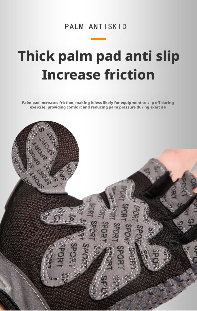 Women's Breathable Anti-Skid Half-Finger Performance Sports Gloves, Firm-Grip Grip Band for Weight Lifting & Pull Up Bar Training, Sports & Outdoor Workout Accessories, Bodybuilding Gear