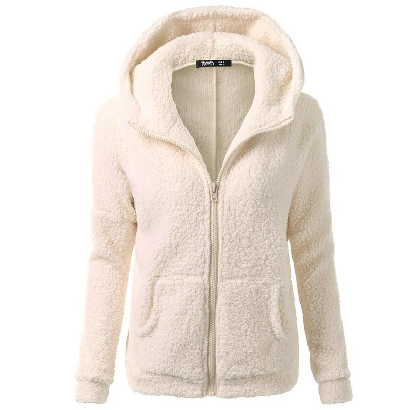 BIGWIG women's zipper hooded plush jacket with zipper pockets and lightweight fleece lining, winter warm fleece zipper jacket, cotton jacket, plush sweatshirt, autumn and winter lambskin women's hooded pullover cold-proof jacket BIGWIG women's zipper hooded plush jacket with zipper pockets and lightweight fleece lining, winter warm fleece zipper jacket, cotton jacket, plush sweatshirt, autumn and winter lambskin women's hooded pullover cold-proof jacket