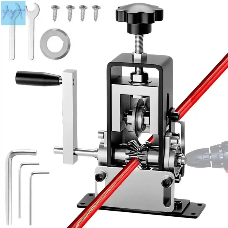YYT1 Portable Copper Wire Peeler Machine with 3 Feed Holes| Mount to Workbench or Use Anywhere| Durable Frame + Stainless Steel Blade