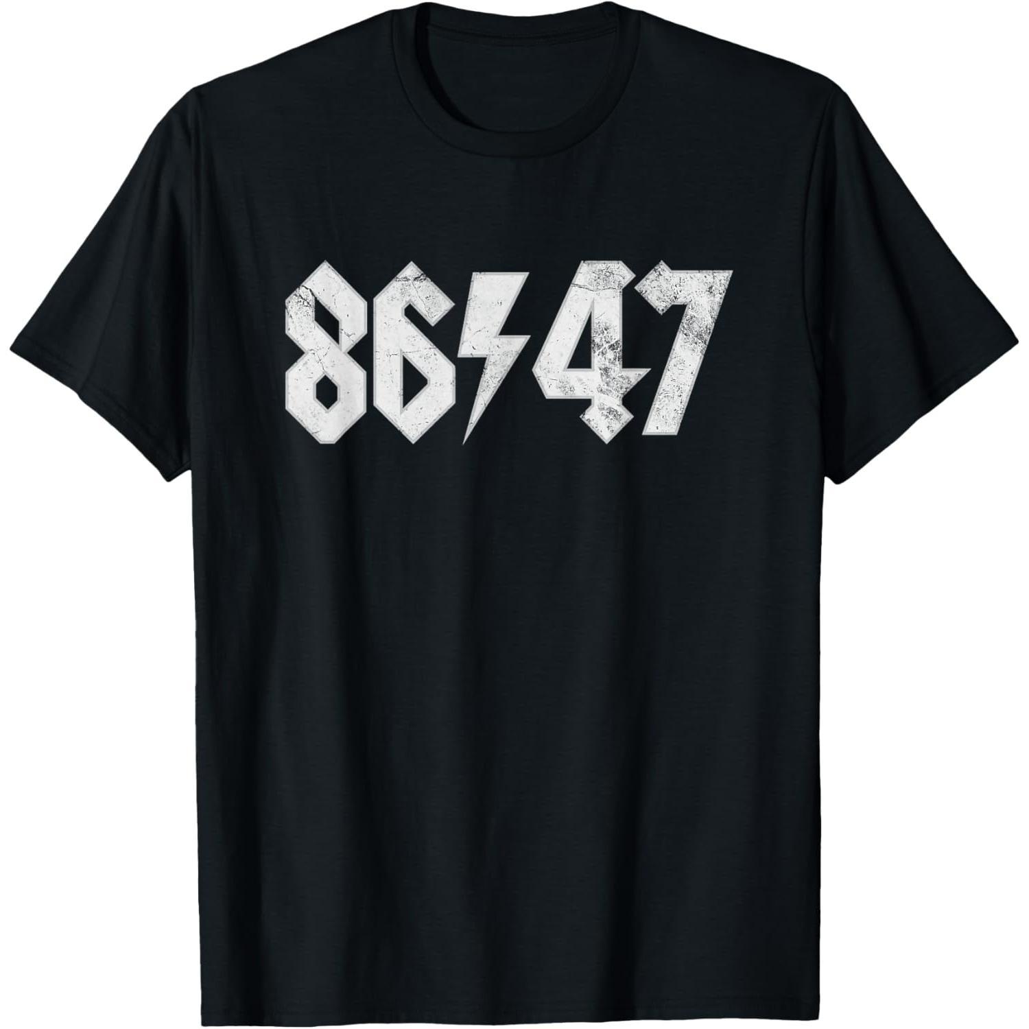 8647 Sarcastic Retro Vintage 80s Style 86 47 Rock 8647 T-Shirt