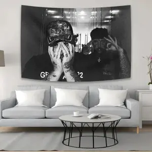Suicideboys Suicide Boy Tapestry Wall Hanging, Rap Hip Hop Music Banner Poster, Grunge Emo Aesthetic Dorm Decor, Teen Boys Bedroom Art Cloth