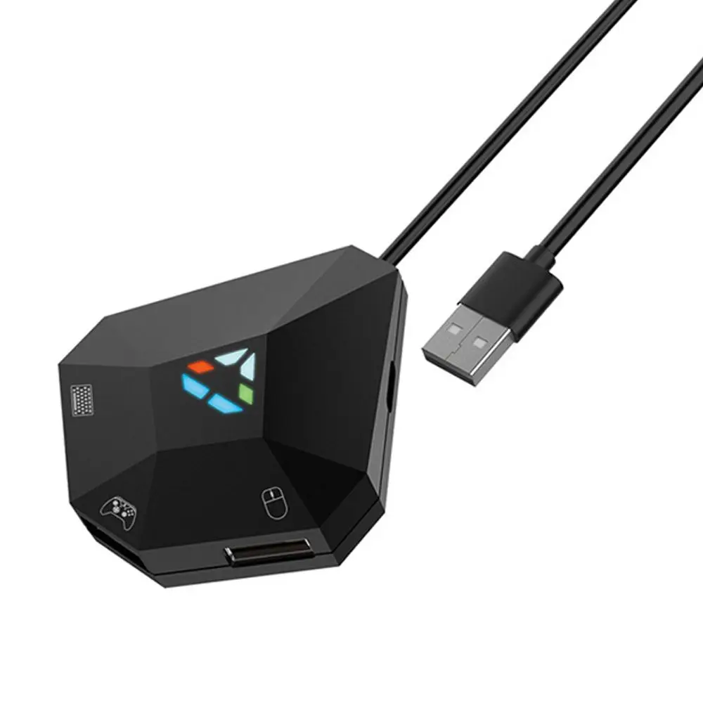 Black USB Game Keyboard and Mouse Adapter Converter for PS4, PS3, Xbox 1, Xbox 360, Nintendo Switch Console Gaming Accessories