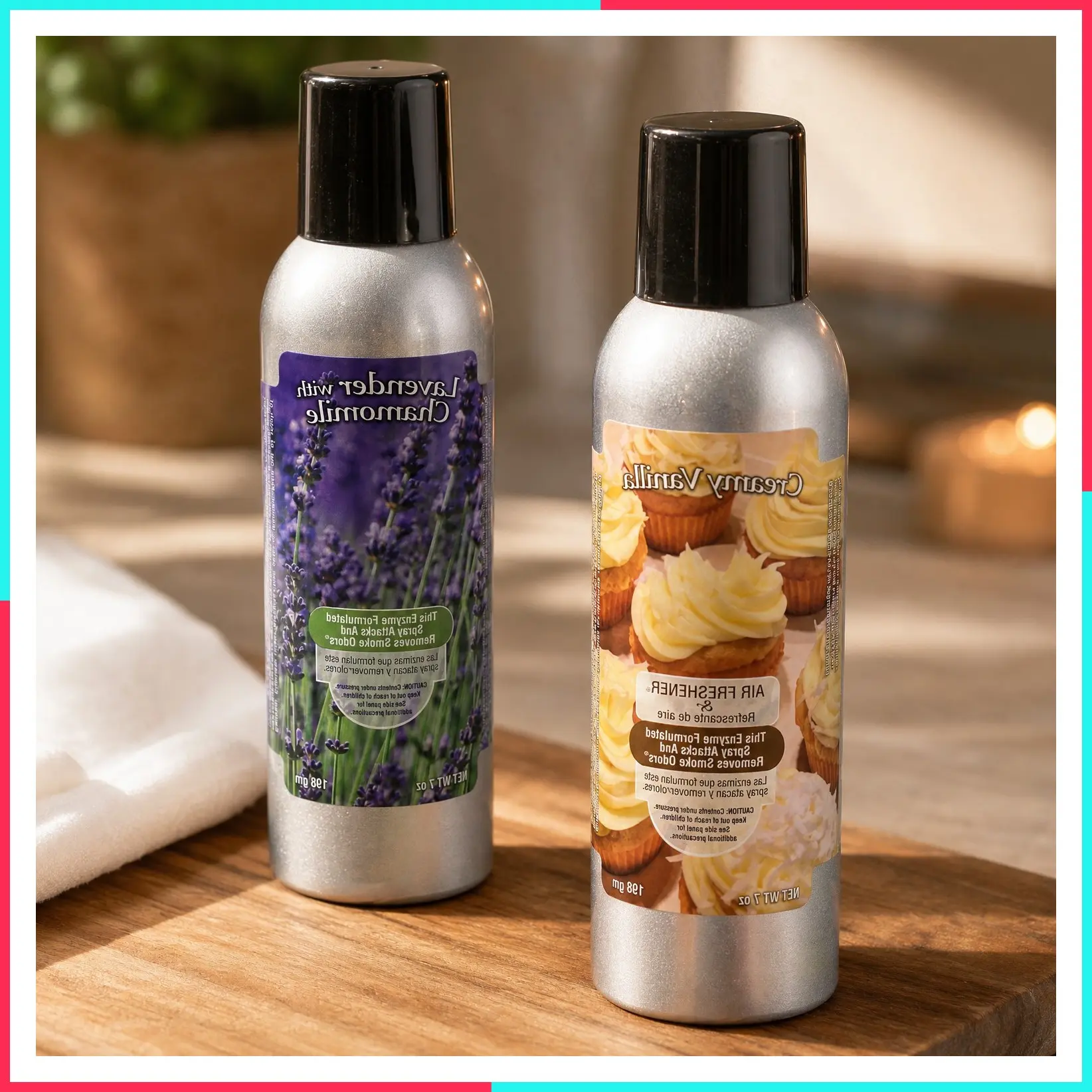 Creamy Vanilla Lavender & Chamomile Smoke Odor Exterminator Spray 7oz, 2 Pack