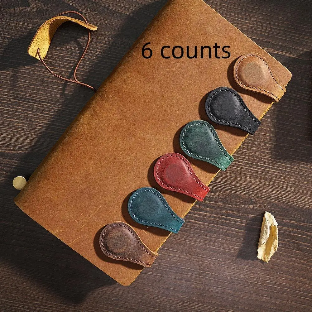 Magnetic Bookmark, 6 Counts/set Double-sided Bookmark, Book Page Marker, Reading Stationery for Home School Office