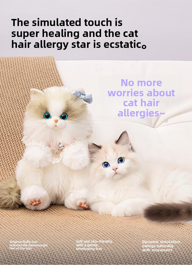 Cute Small Plush Cat Backpack Simulation Bag Doll Plush Toy Birthday Gift