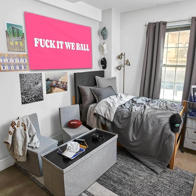 Play Together Flag Pink 40x60 Fun Men's Cave Wall Decoration Suitable for Rooms, Teenagers, Girls Indoor and Outdoor Bedroom and College Dorm Wall Decoration Tapestry Gift Home Decoration Tapestry Pink Bedroom Accessories