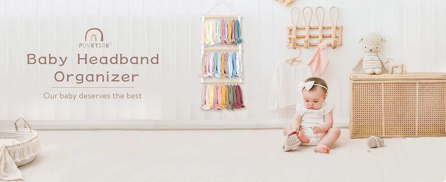 Headband Holder Head Bands Organizer for Girls, Baby Headbands Hair Accessories Organizer Storage Wall Hanging Decor for Nursery Toddler Girls Room Headband Holder Head Bands Organizer for Girls, Baby Headbands Hair Accessories Organizer Storage Wall Hanging Decor for Nursery Toddler Girls Room