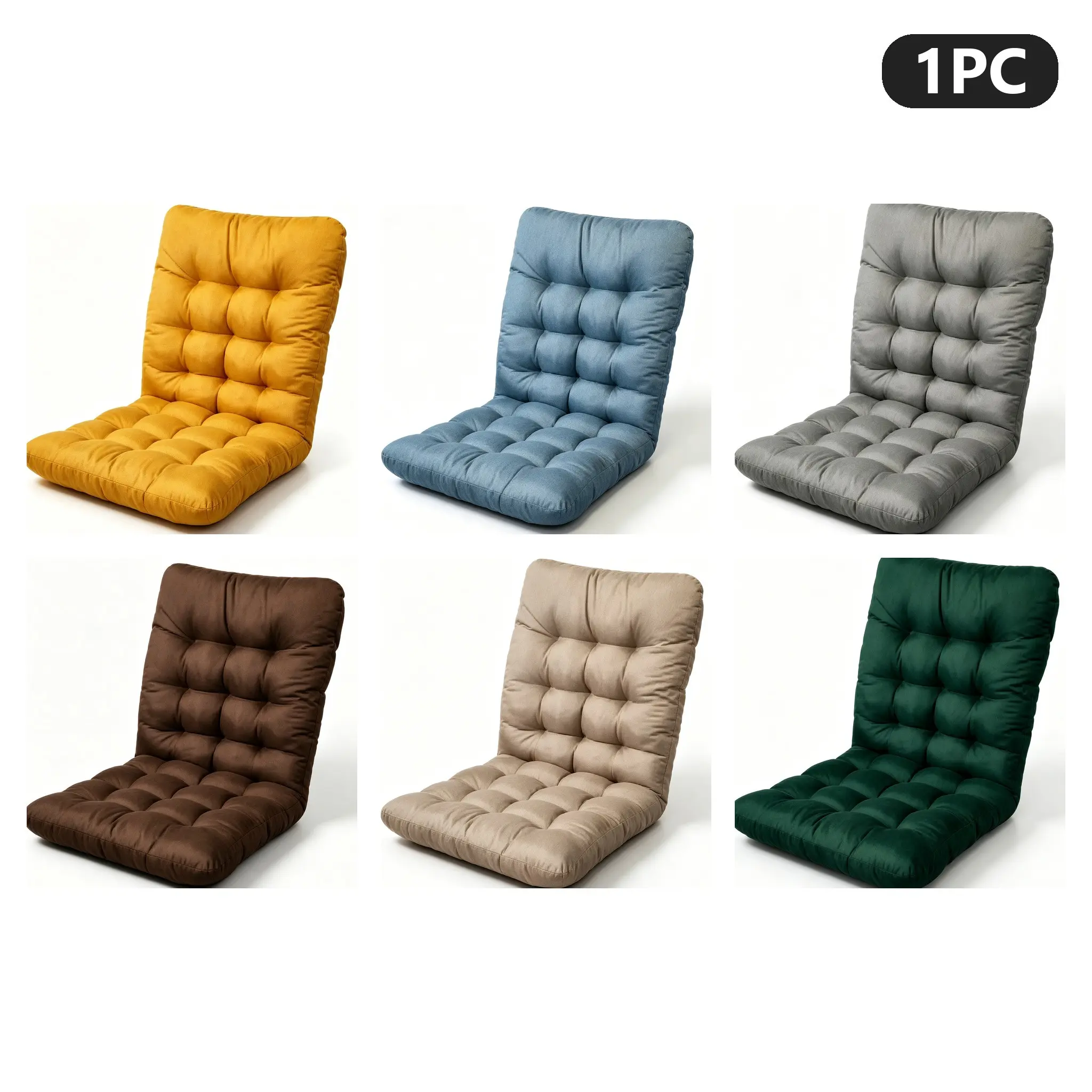 Comfortable Backrest Cushion, Soft Polyester Fiber, 6 Colors, 3 Sizes, Full-Back Support, Ideal for Outdoor & Indoor Use, Perfect Gift, Cushions For Outdoor Chairs