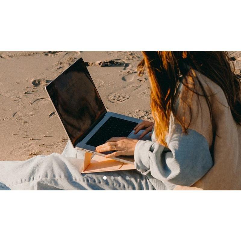 Modulemaster Laptop Stand - Ultra Thin Portable Ergonomic Five Angles Height Adjustment for Laptops Tablets and Phones - One Fold Setup for Comfortable Viewing Modulemaster Laptop Stand - Ultra Thin Portable Ergonomic Five Angles Height Adjustment for Laptops Tablets and Phones - One Fold Setup for Comfortable Viewing